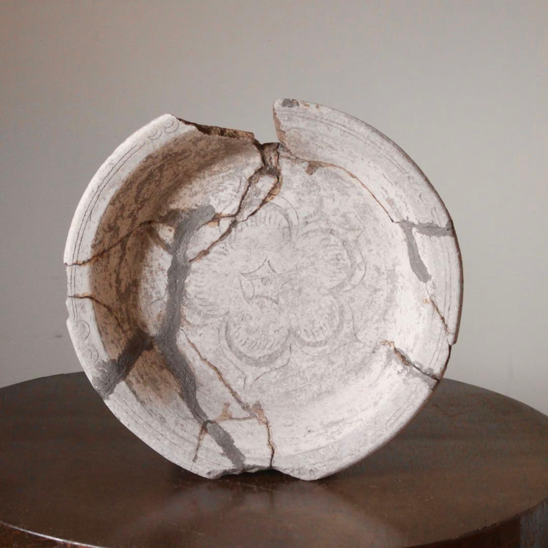 古代オルメカ 土器 線刻 鉢 メソアメリカ 紀元前 アンティーク 古美術 古道具