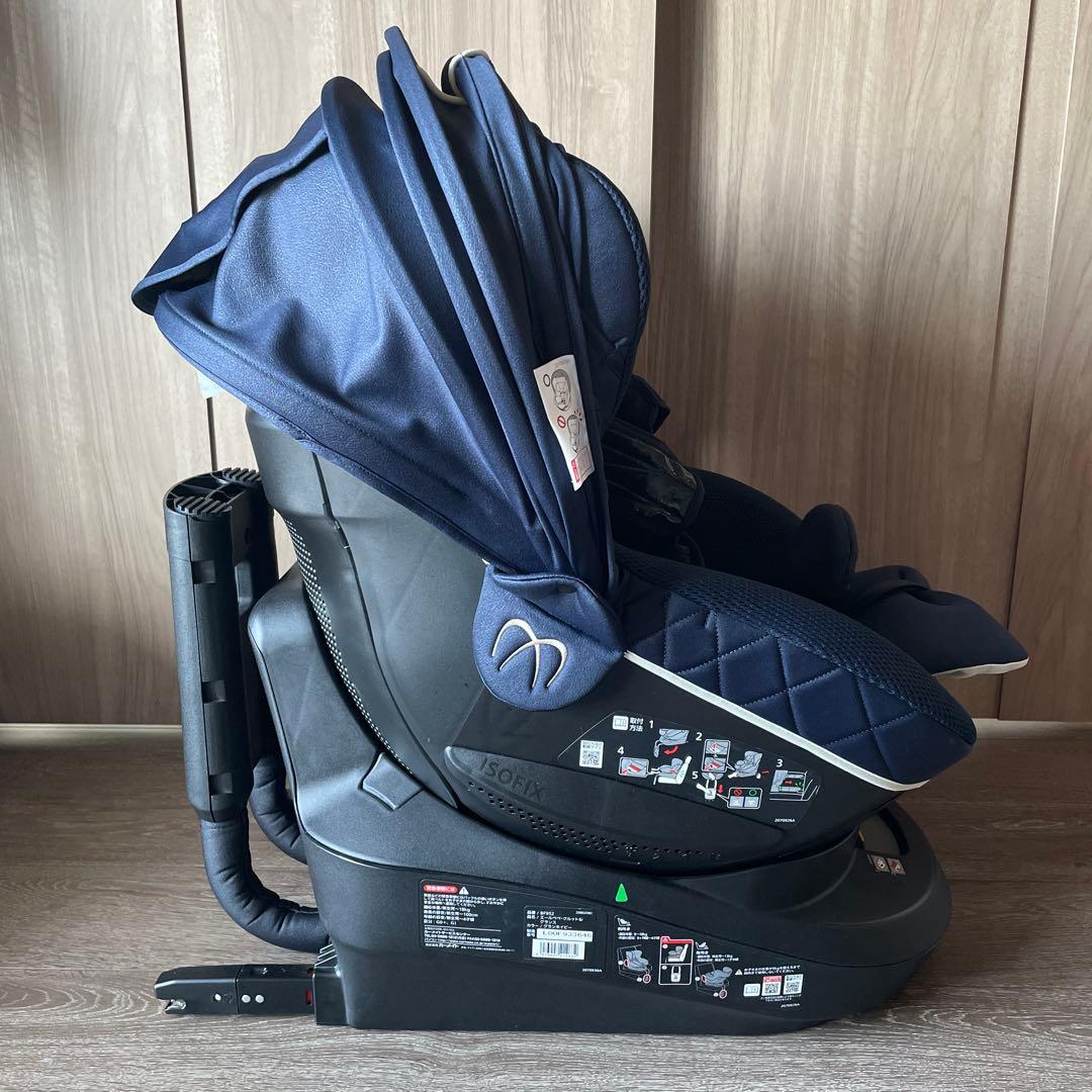 エールべべ　クルット6i チャイルドシート ネイビーISOFIX 回転式