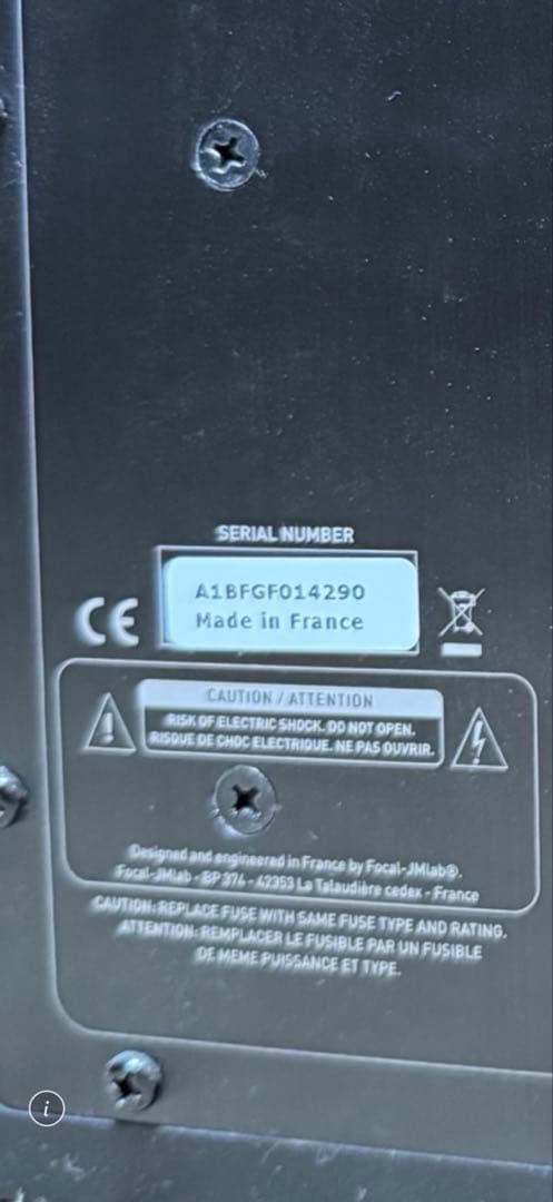 【美品】Focal Shpe65 ペア