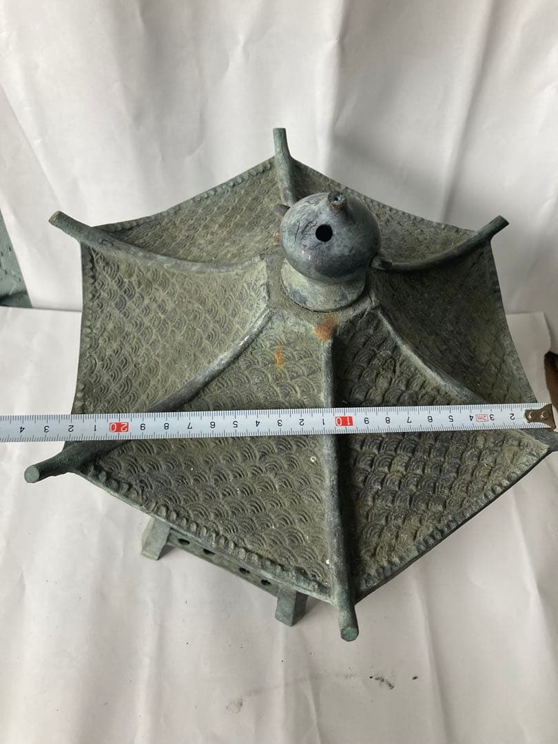 燈籠，古銅製，古董，時代物