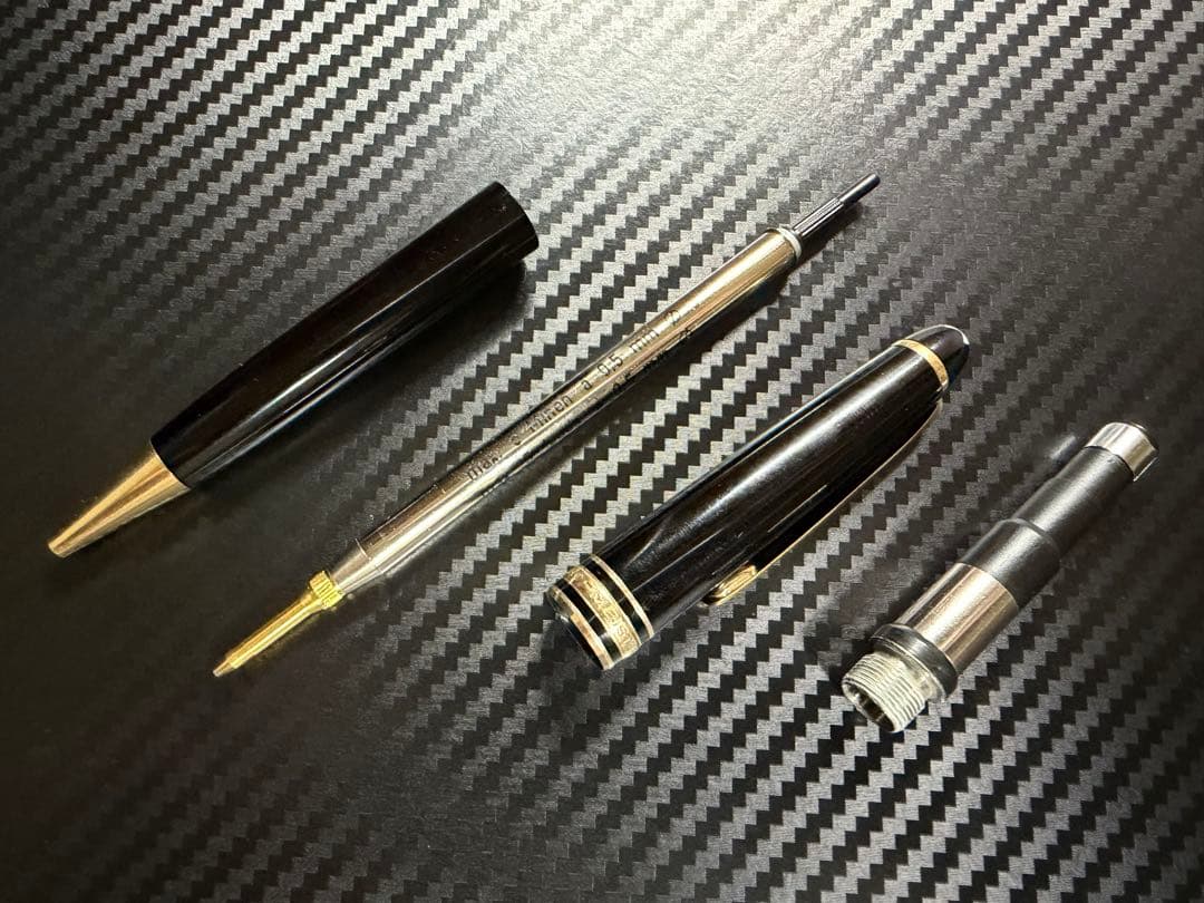 極美品 モンブラン マイスターシュテュック 165 ペンシル 0.5 ブラック