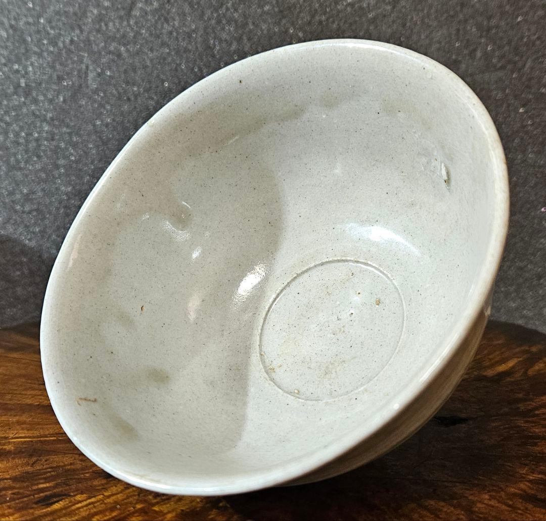 【李朝コレクター放出品❗】李氏朝鮮時代　朝鮮古陶磁器　李朝白磁　茶碗　茶道具茶器