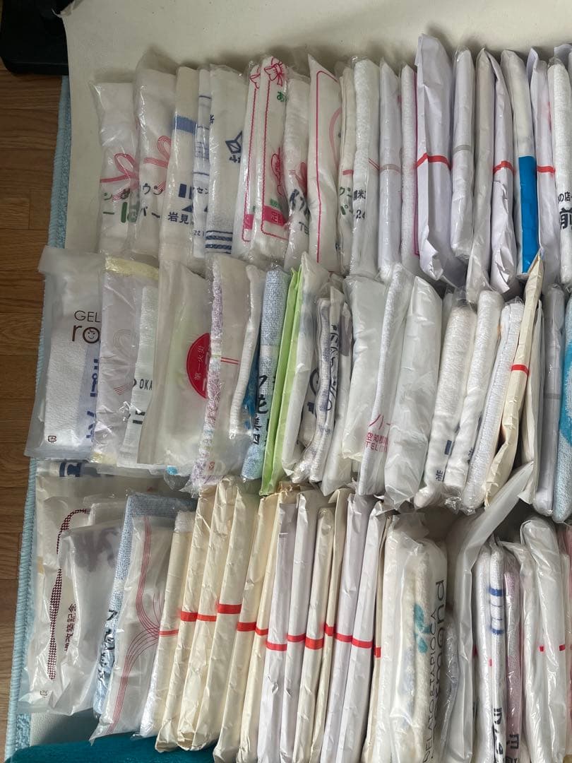 タオル 大量 約12Kg 222枚 粗品タオル 温泉タオル 企業名入 挨拶タオル