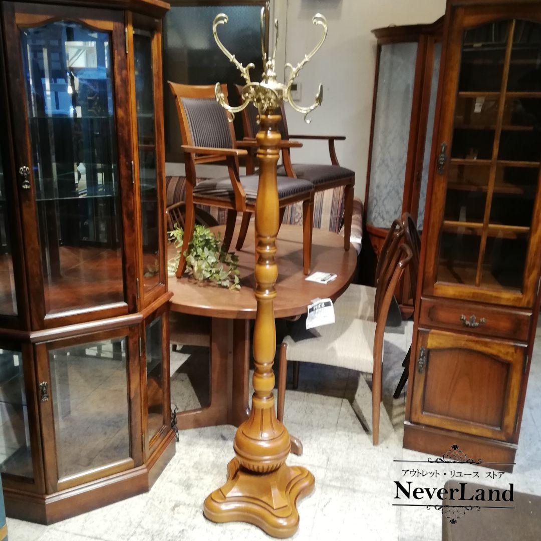 M♦アンティーク☜無垢 アールデコ様式コートハンガー