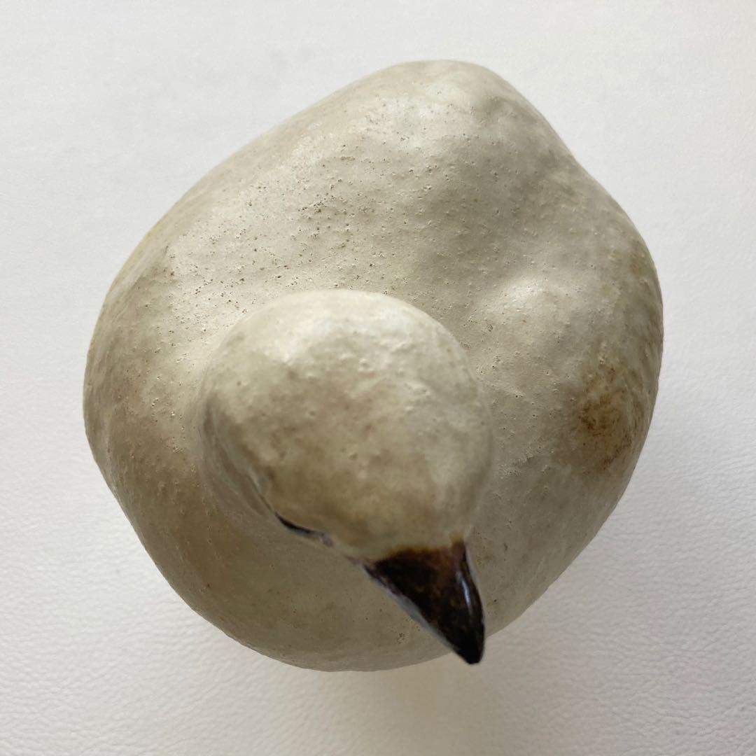 九谷焼 中村梅山 「雷鳥」 陶器 置物 オブジェ 共箱 木箱入り 和風 レトロ