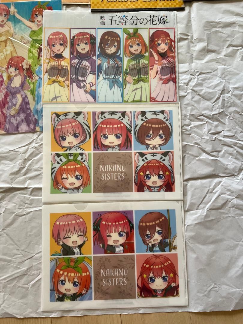 五等分の花嫁　クリアファイル　多数　まとめ売り