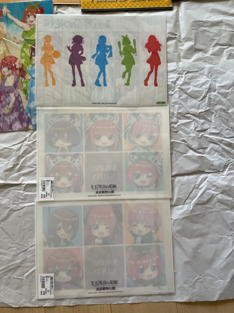五等分の花嫁　クリアファイル　多数　まとめ売り