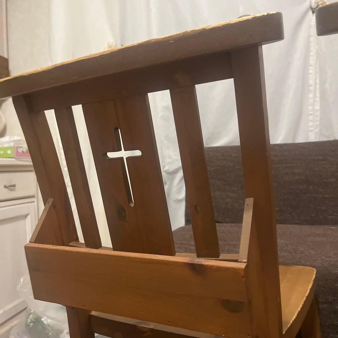 チャーチチェア2脚セット♪引き取り限定【スタジオクリップ】