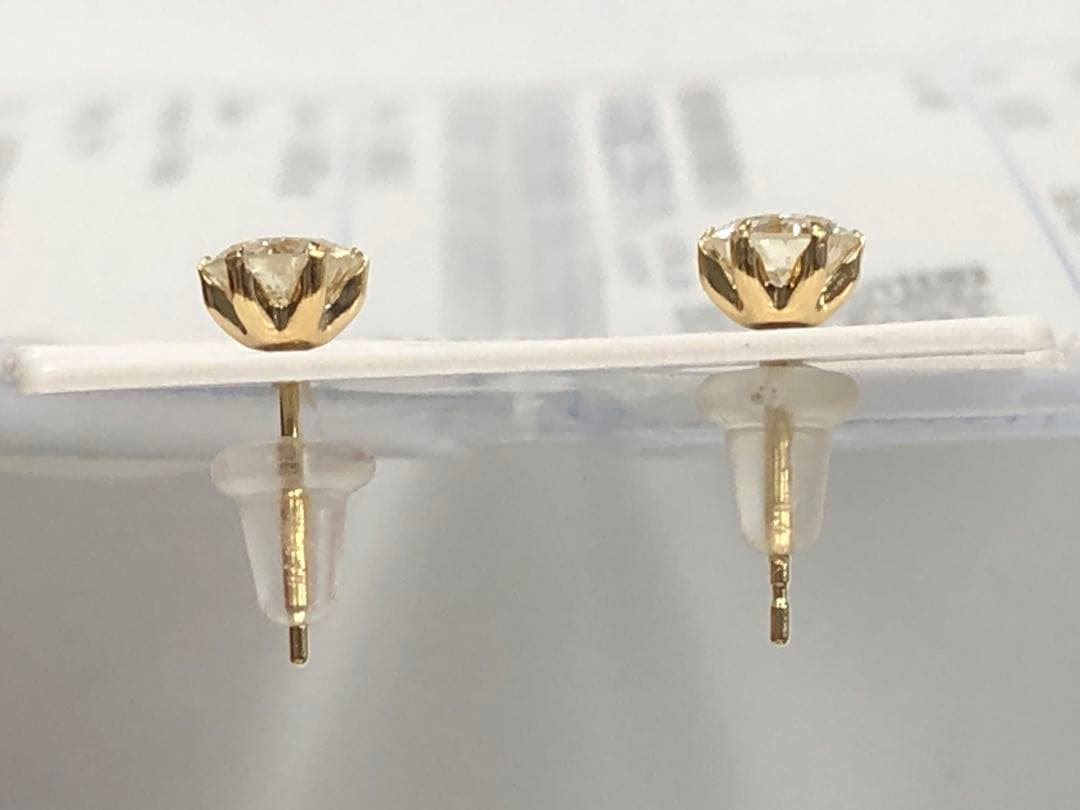 K18 0.952 ct K/L I-1 GOOD/VERY GOODピアス