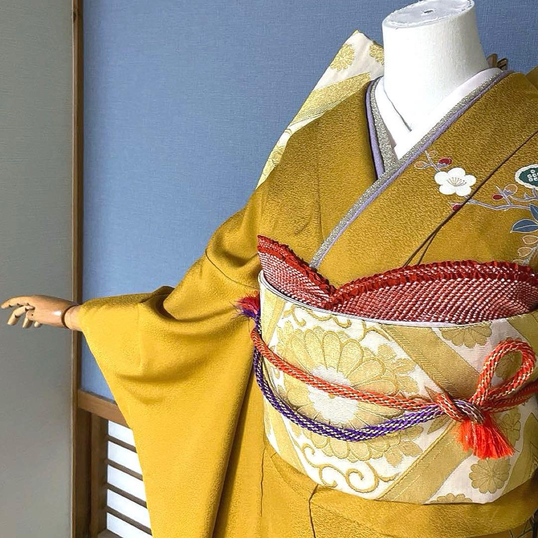 振袖フルセット　高身長　手描き友禅　成人式振袖　振袖　裄丈71