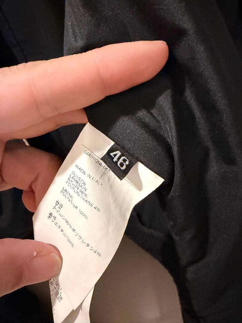 EMMETT ジャブスアルキヴィオ　シングルライダースジャケット 黒