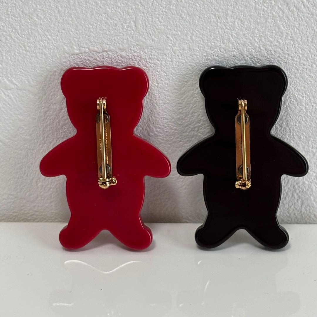 ルイ ヴィトン ブロッシュ ヌヌール テディベア ブローチ ペア 2個セット