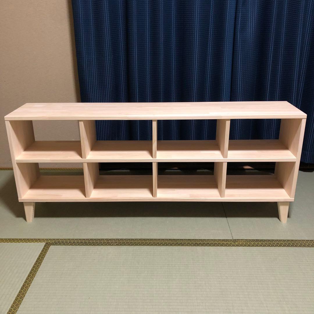 ハンドメイド　脚付き　格子棚　オーダー受け付けます