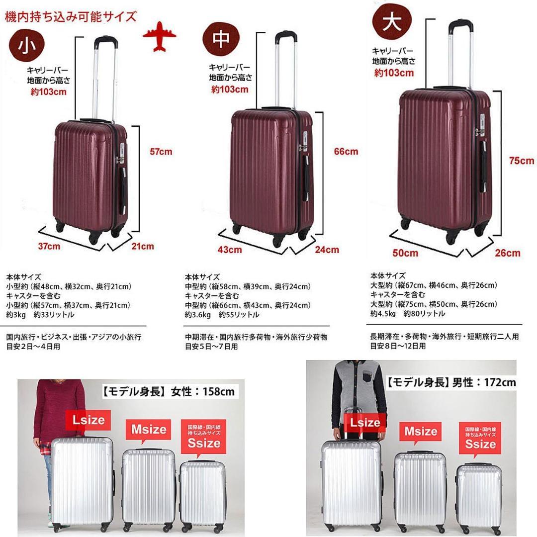 (ラッキーパンダ) Luckypanda スーツケース ty001(シルバーL)