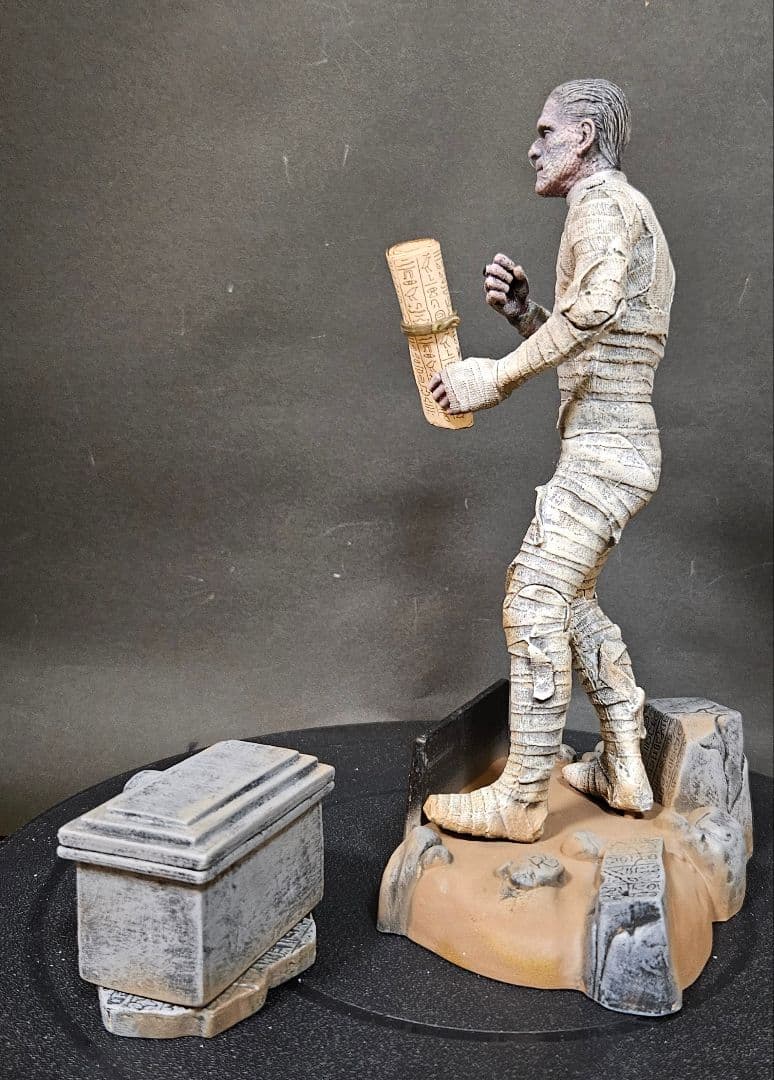 SIDESHOW製フィギュア ザ・マミー(ボリス カーロフ)リペイント完成品