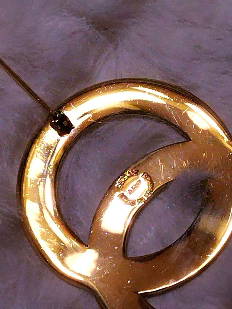 CELINEセリーヌ ブローチ サークルロゴ ゴールド フランス製 ヴィンテージ