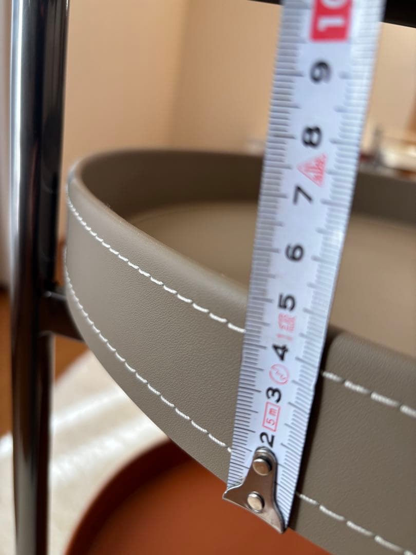 海外輸入　3段ワゴン　キャスター付き　収納ラック　グレー/ブラウン/ブラック