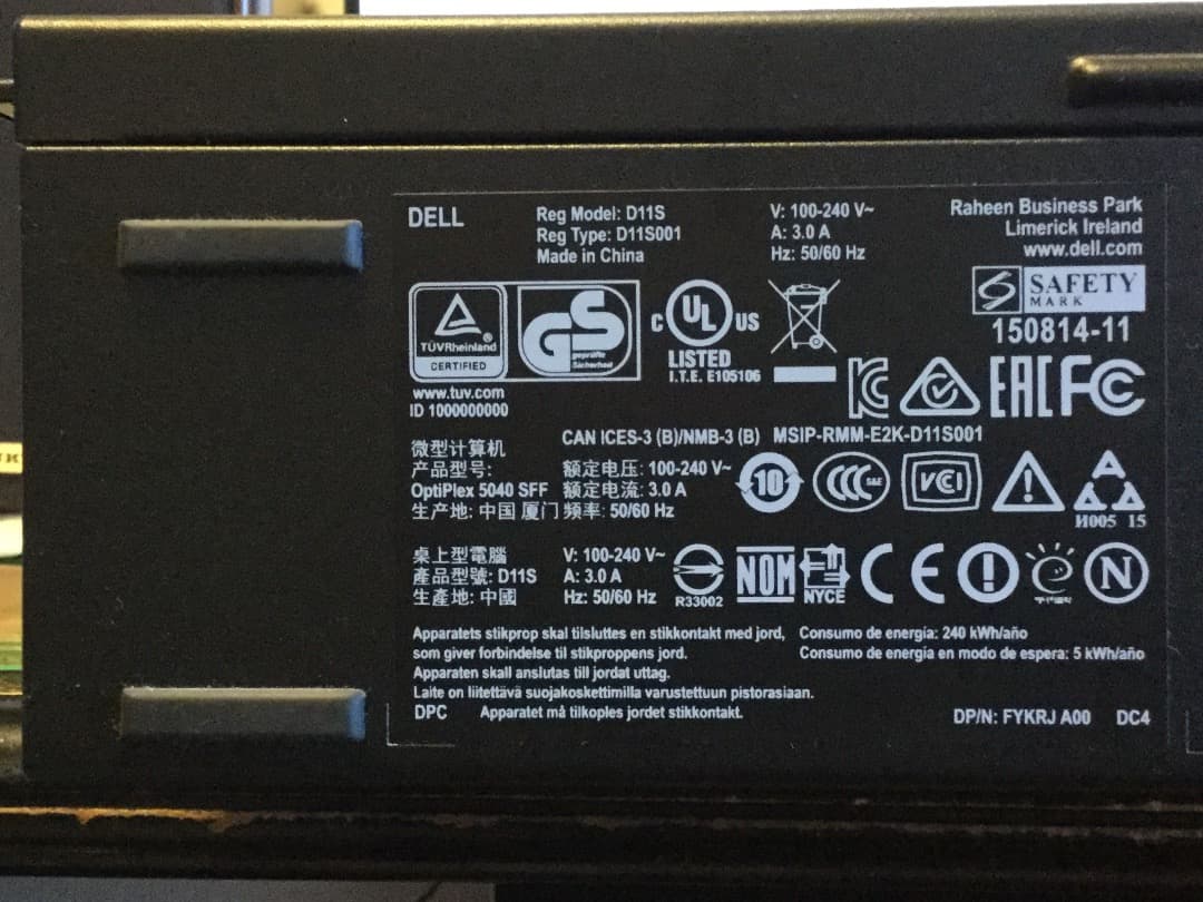 Dell OptiPlex 5040 デスクトップPC