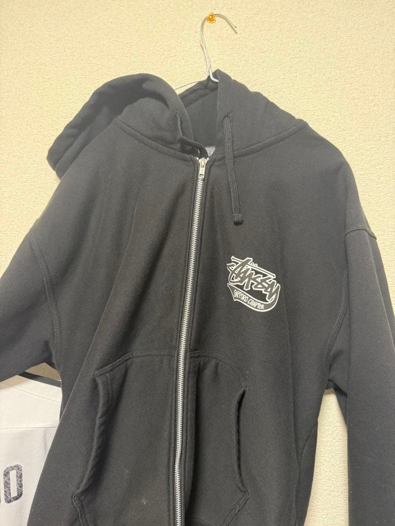 【美品/希少】 STUSSY SAPPORO CHAPTER ブラック パーカー