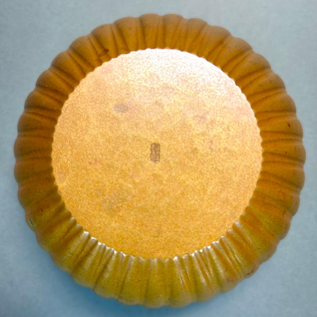 建水　『中川浄益　而妙斎書付』　モール　菊彫建水　お茶道具　書付箱　共箱　工芸品