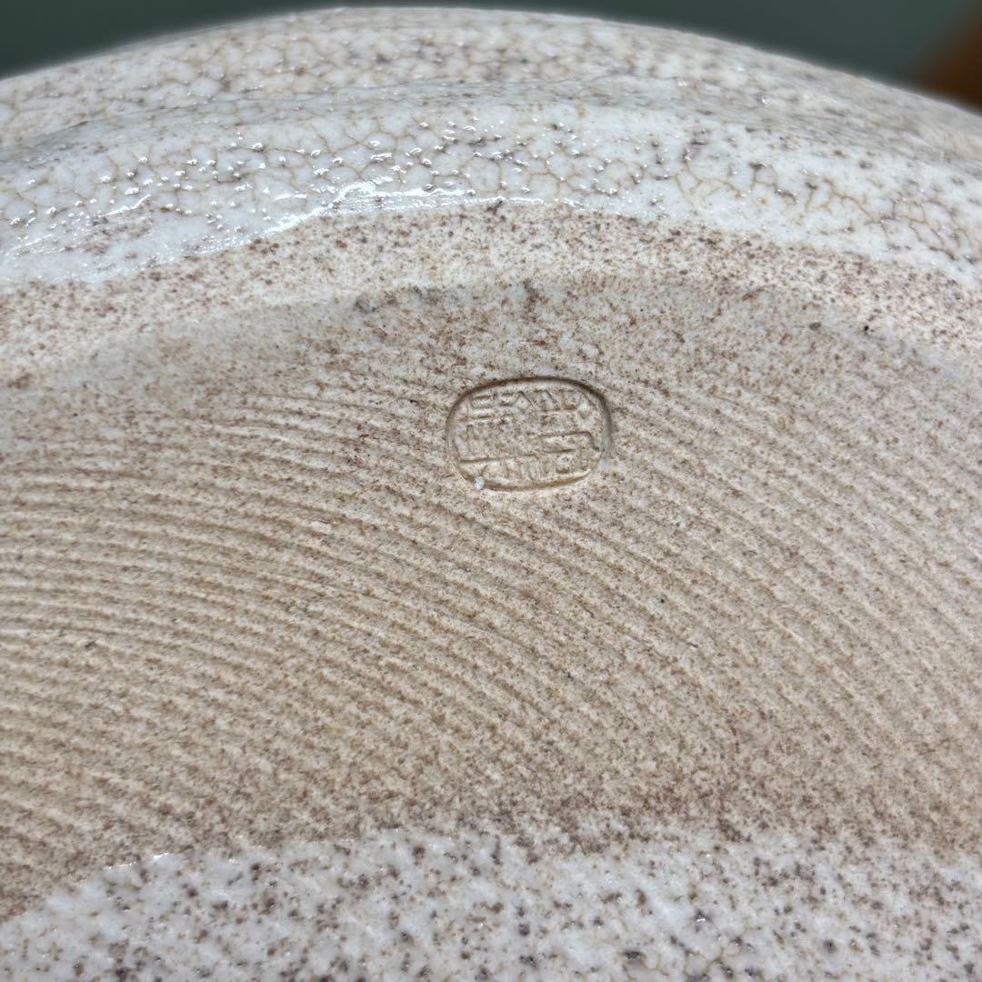 水指　山口錠鉄作　織部焼　茶道具　共箱