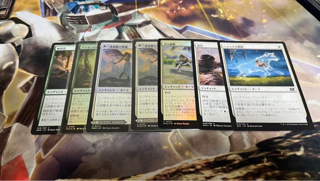 MTG モダン　呪禁オーラ　デッキ　まとめ売り　寺院の庭　吹き荒れる荒野