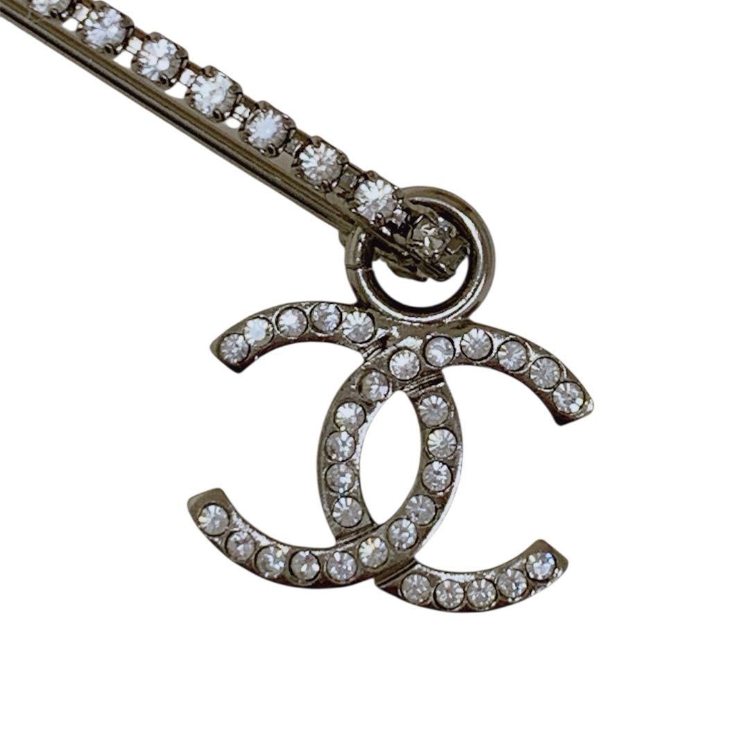 シャネル　安全ピン型　ブローチ　正規品