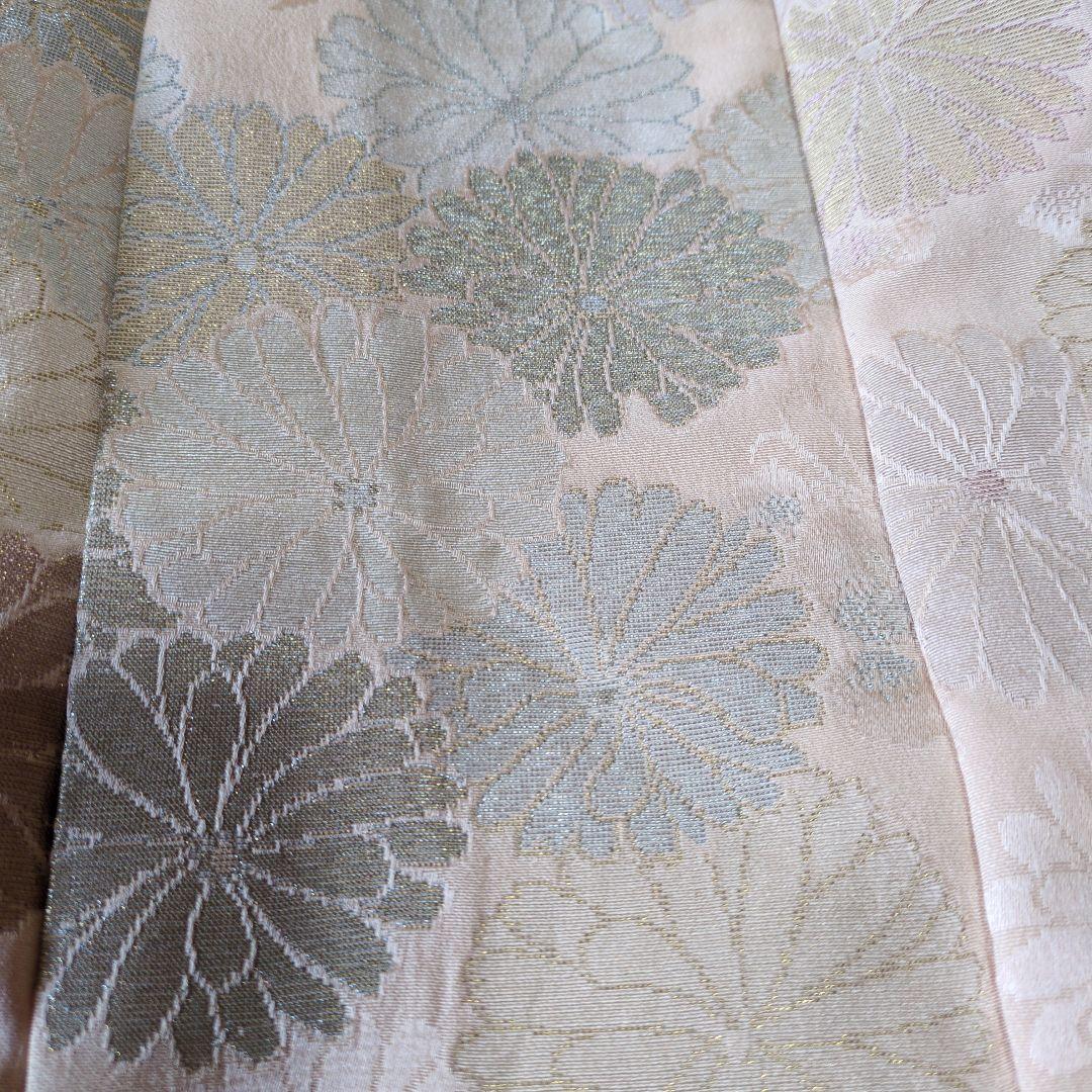 七五三３歳正絹刺繍入りの被布（中綿無し）ベージュ色