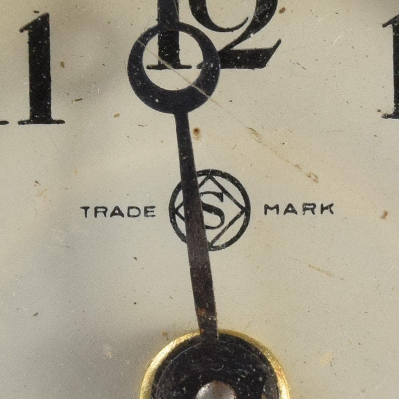 アンティーク　精工舎　ウランガラス　手巻き置時計　ジャンク品　V　R7735