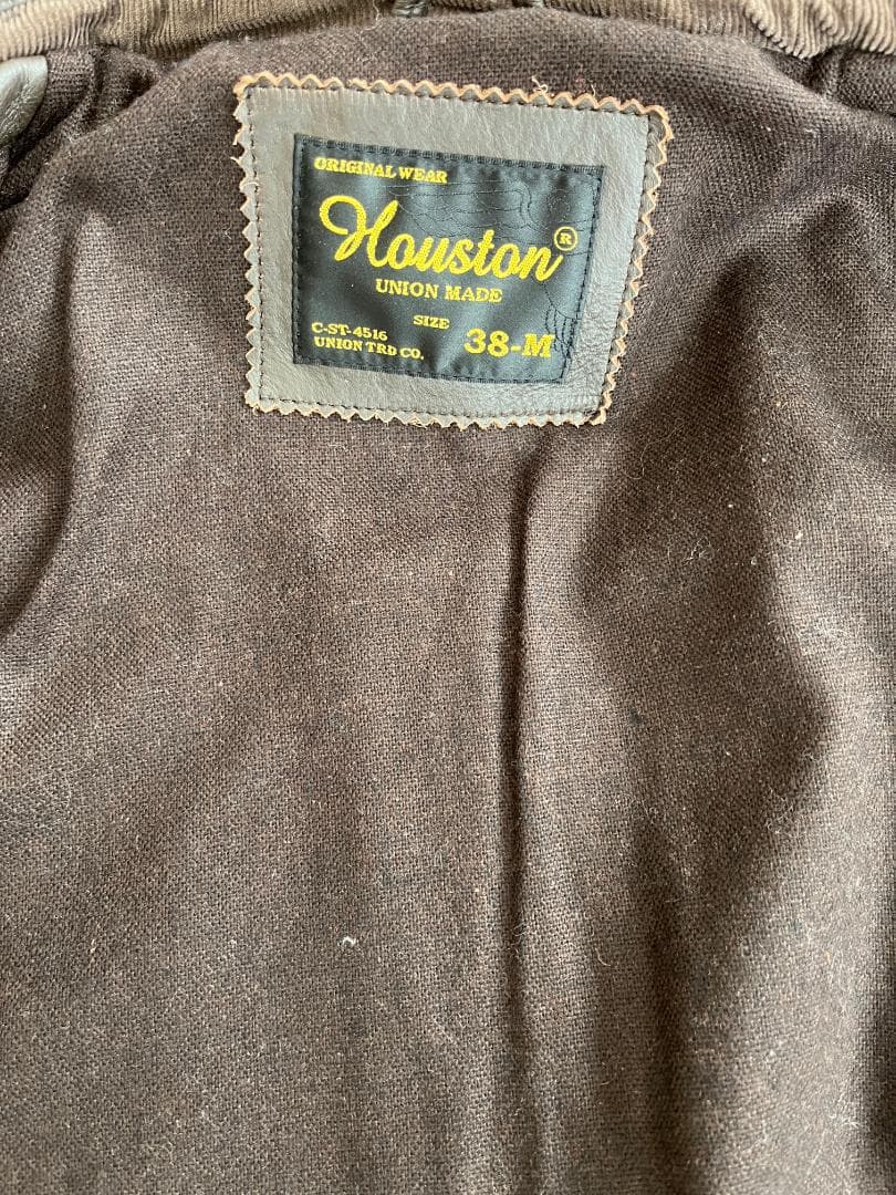HOUSTON（ヒューストン）本革ショートジャケット　ダークブラウン