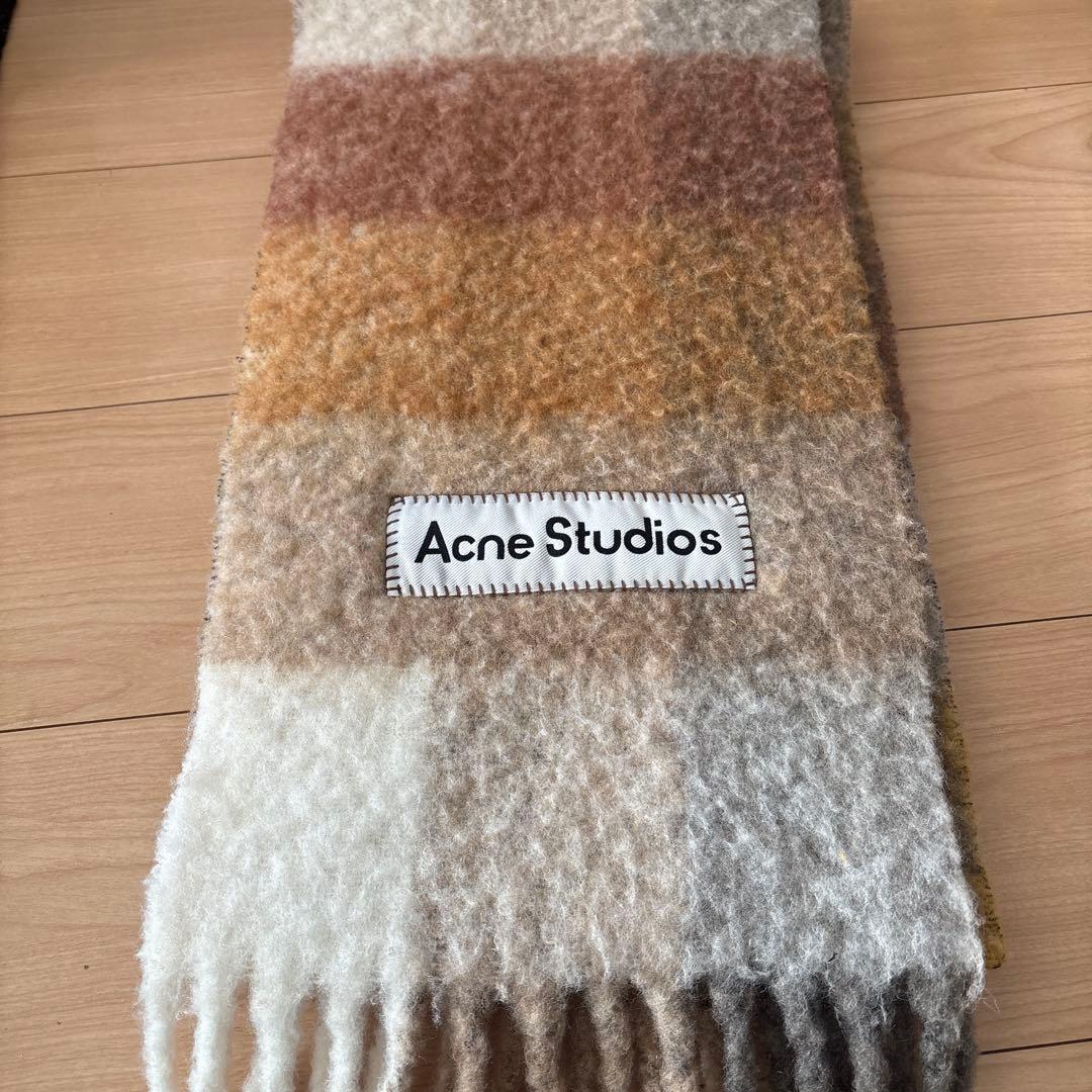 Acne Studios モヘアチェック　マフラー