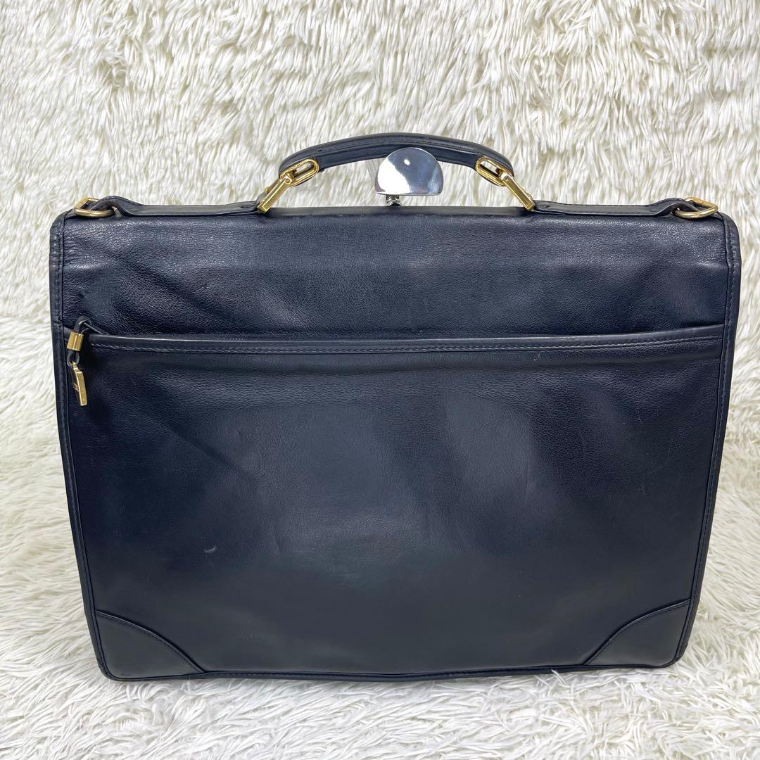 LOEWE ロエベ　ビジネスバッグ　アナグラム　ロゴ押し　レザー　2way