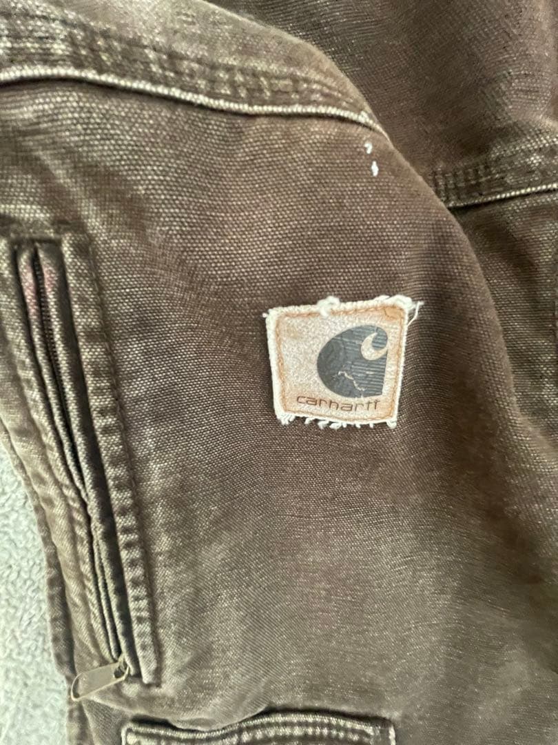 Carhartt ブラウンジャケット フリースライニング