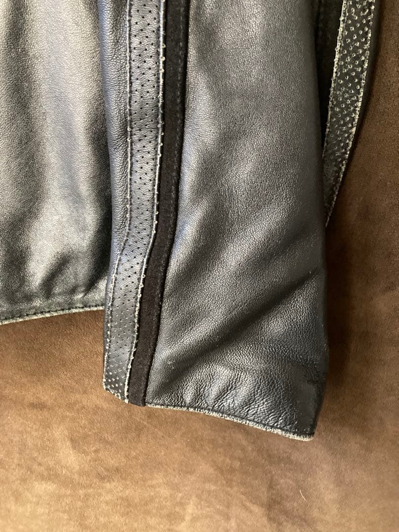 激レア NIKE ナイキ レザー シングル ライダース ジャケット NSW