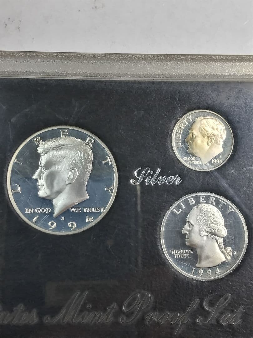 hab017 1994S. アメリカ ミントプルーフセット 銀貨3点