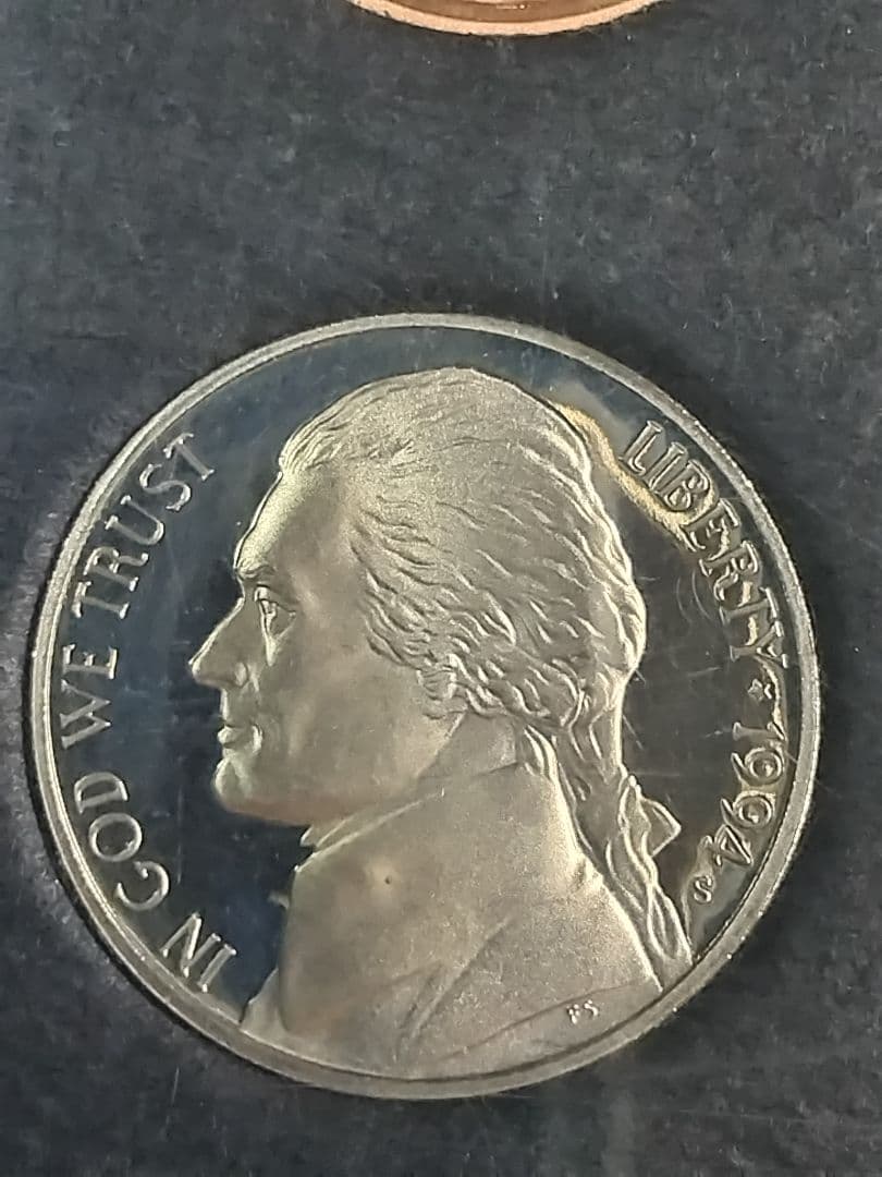 hab017 1994S. アメリカ ミントプルーフセット 銀貨3点