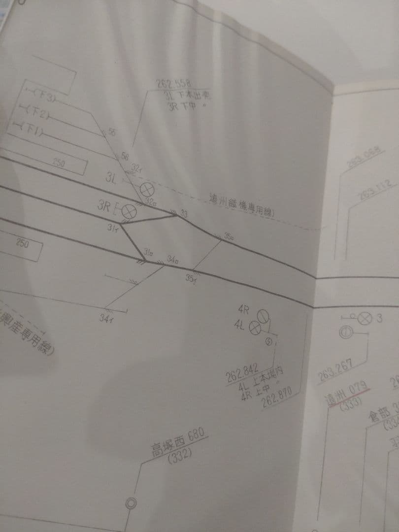 p*5様 運転関係線路要図　名古屋鉄道管理局