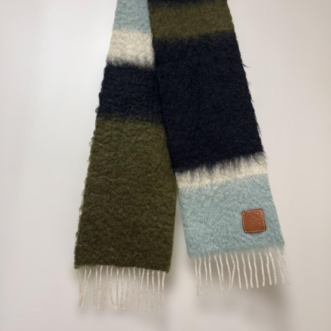 ロエベ　マフラー　モヘア・ウールブレンド