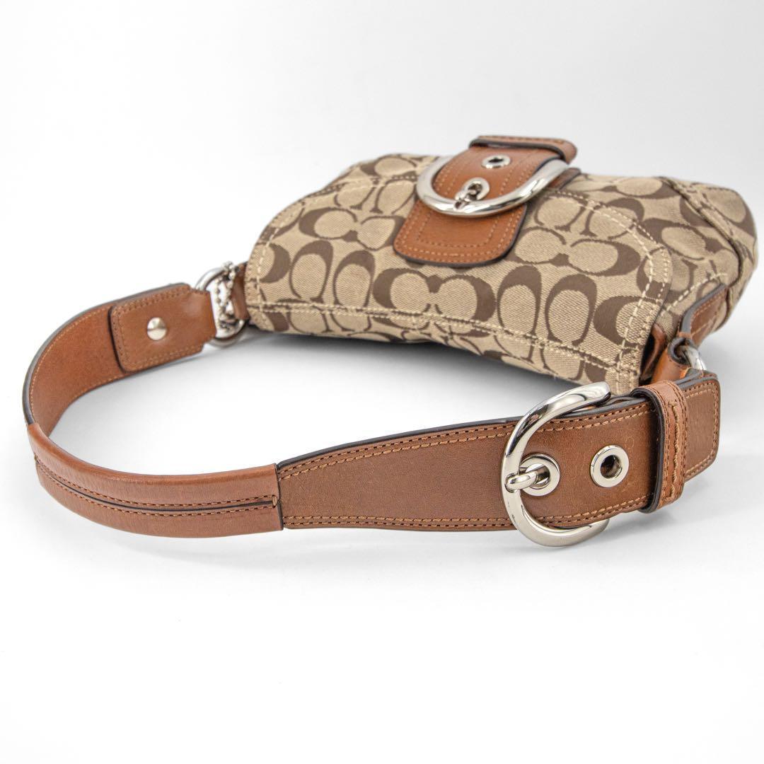 A027【COACH／コーチ】ソーホー　ハンドバッグ　ワンショルダー　シグネチャ