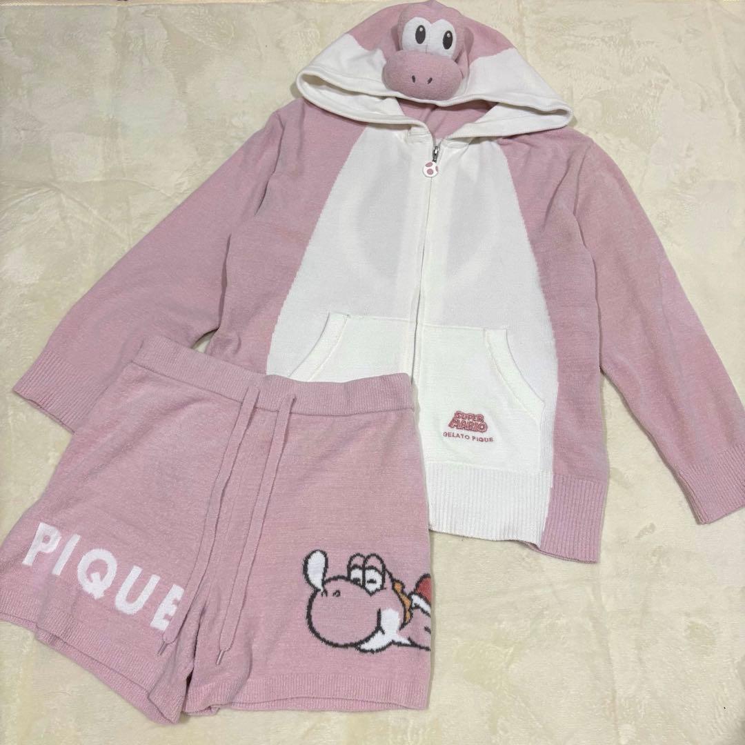 ジェラートピケ ヨッシー ショートパンツレディースジェラピケ セットアップ 上下