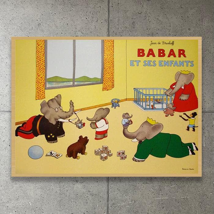 額装品/Babar et Ses Enfants/ジャンドブリュノフ/インテリア