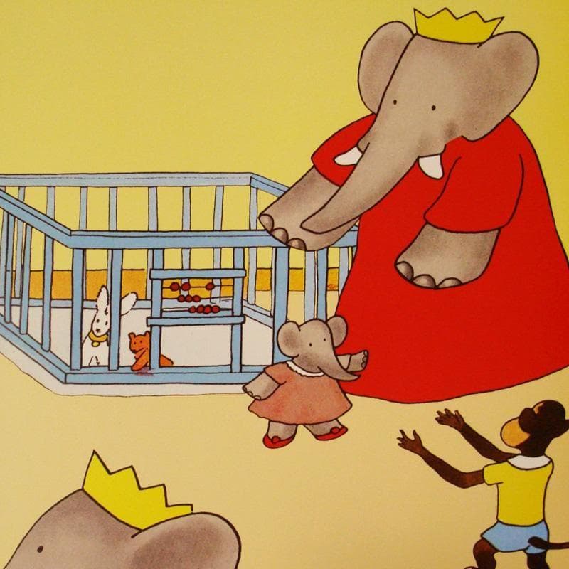 額装品/Babar et Ses Enfants/ジャンドブリュノフ/インテリア