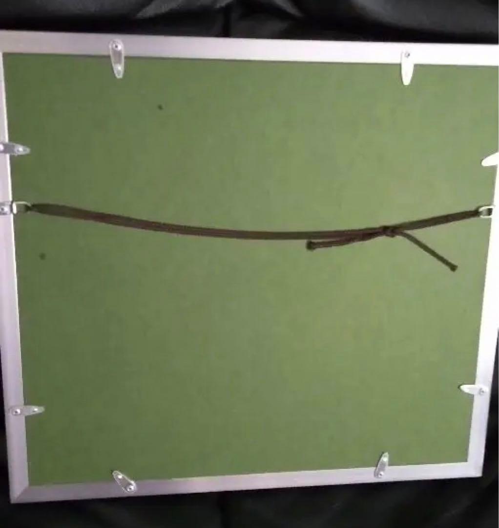 彫金画　岡部昭　工芸品　額縁