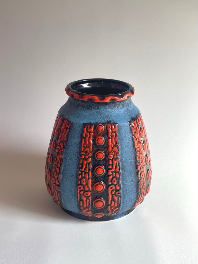 ヴィンテージ 西ドイツ Fat lava d&b フラワーベース 花器 花瓶