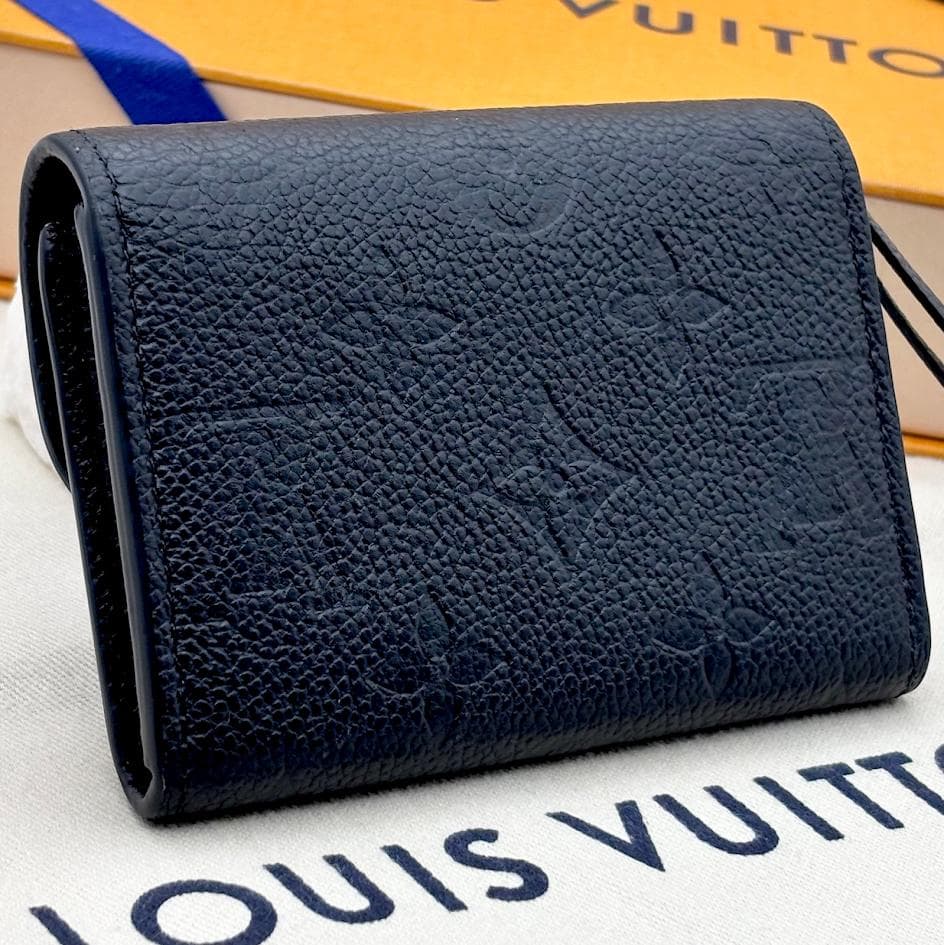 【超極美品・箱袋付き】ルイヴィトン　アンプラント　ポルトモネロザリ　ブラック