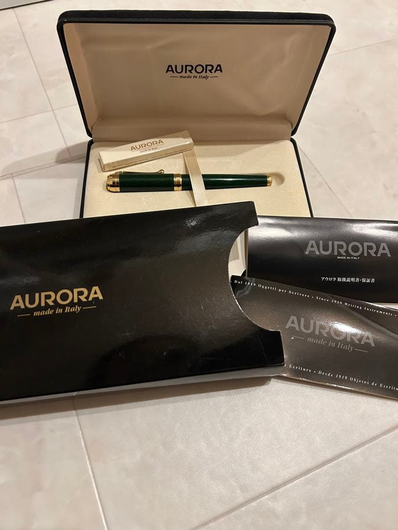 万年筆　AURORA アウロラ タレンタム 津軽塗 七子 翠 緑　新品未使用
