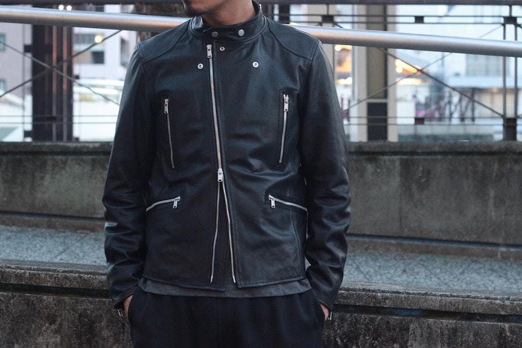 ジャケット・アウター nonnative BIKER BLOUSON COW LEATHER