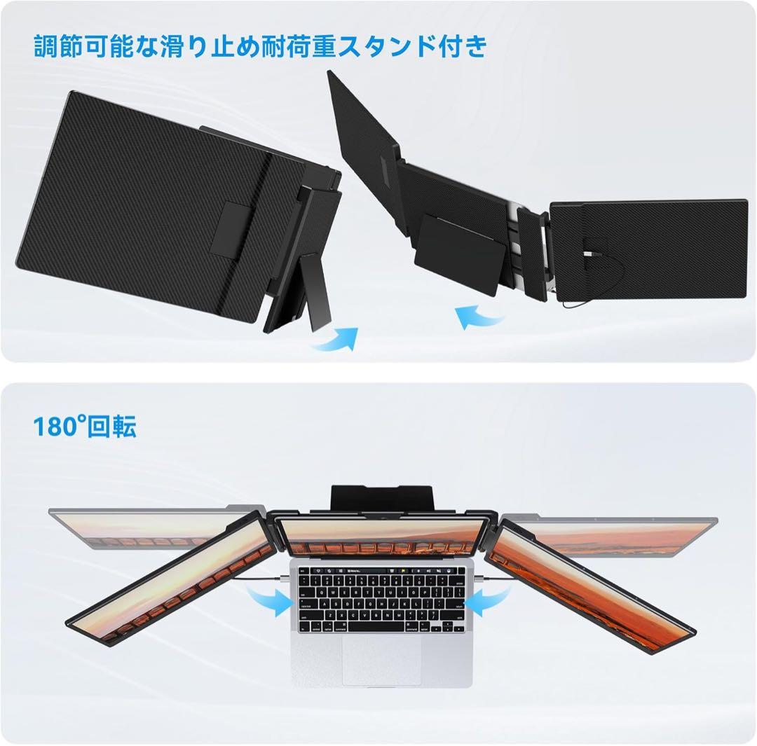 14インチ FHD トリプルモニター ディスプレイ