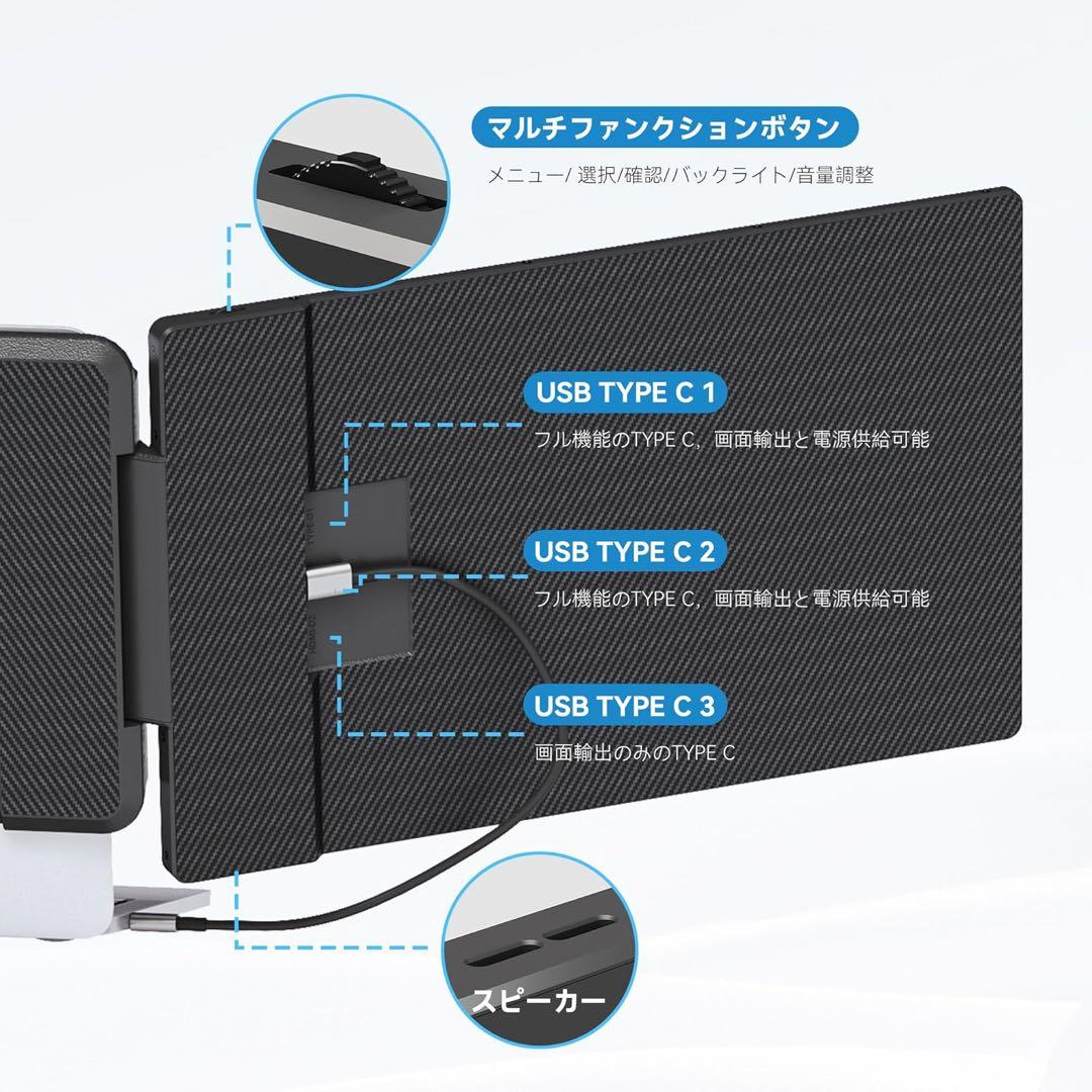 14インチ FHD トリプルモニター ディスプレイ