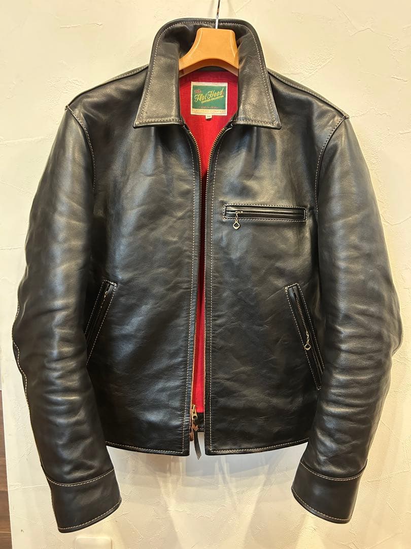 フラットヘッドヘッド　革ジャン